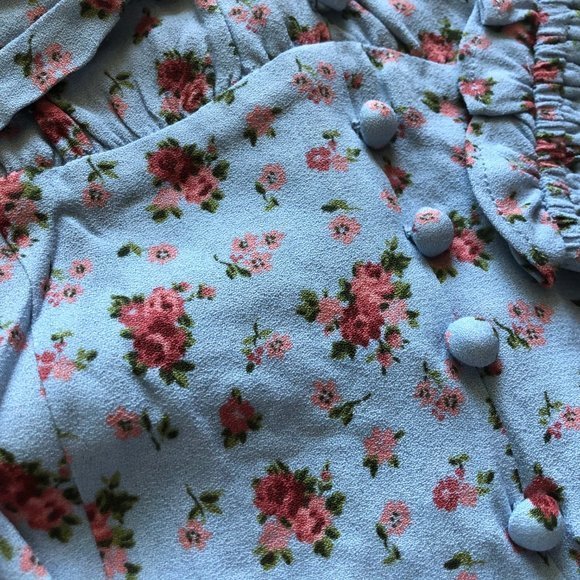 💙NWOT Reformation Bev Top Petunia - Picture 4 of 5